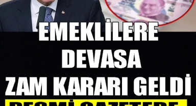 Emeklilere Tarihi Zam Kararı Az Önce Çıktı