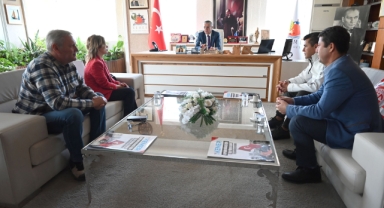 Antalyaspor heyetinden Kemer Belediyesi Başkanı Topaloğlu’na ziyaret 