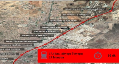 KONYARAY BANLİYÖ HATTI HIZLA İLERLİYOR”