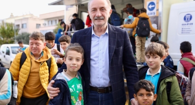 DİDİM BELEDİYESİ SOĞUK GÜNLERDE ÖĞRENCİLERİN İÇİNİ ISITTI