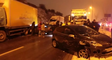 Kayseri'de zincirleme kaza