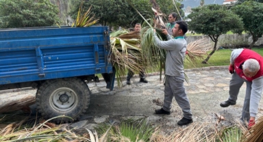 Kemer Belediyesi’nden yeşil alanlarda çalışmalar