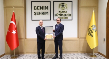 KKTC MECLİS BAŞKANI ZORLU TÖRE KONYA BÜYÜKŞEHİ BELEDİYE BAŞKANI ALTAY’I ZİYARET ETTİ