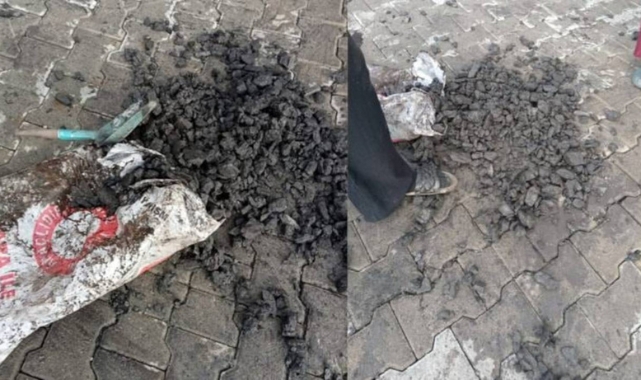 Valiliğin yardım amacıyla dağıttığı kömür taş çıktı