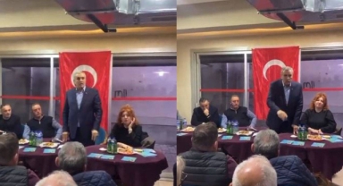 AKP'li başkan adayı seçmene el hareketi çekti