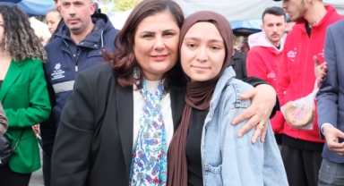 Aydın Büyükşehir Belediye Başkanı Özlem Çerçioğlu'na Umurlu’da Sevgi Seli