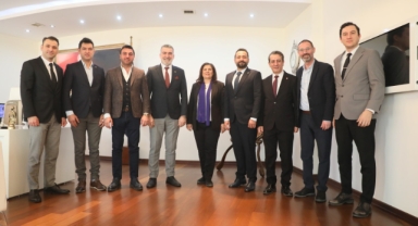 AYDINLI GENÇ İŞ İNSANLARINDAN BAŞKAN ÇERÇİOĞLU’NA ZİYARET