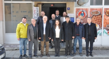ÇİNE BELEDİYE BAŞKANI KIVRAK’TAN ESNAF ODASI BAŞKANI UYAR’A ZİYARET