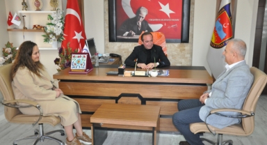 ÇİNE BELEDİYESİ BAŞKANI KIVRAK’TAN ŞOFÖRLER ODASI BAŞKANI SERT’E ZİYARET