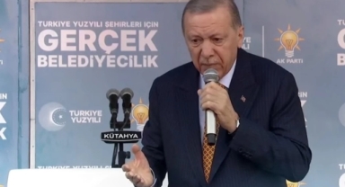 Erdoğan alandaki gençlerden birine kızdı