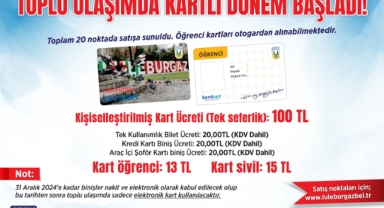 Lüleburgaz’da toplu ulaşımda elektronik kart dönemi başladı