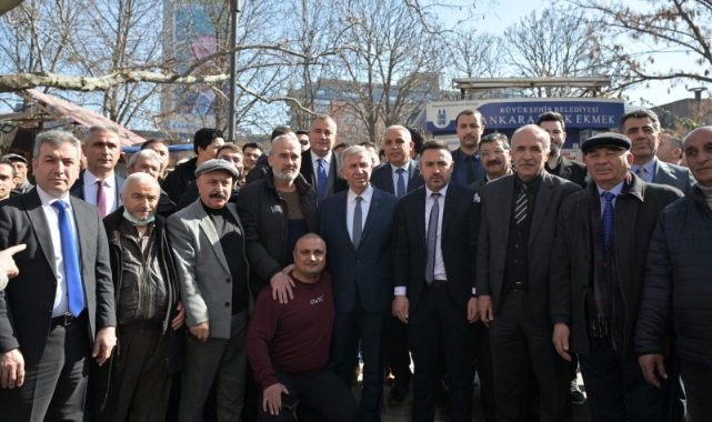 MANSUR YAVAŞ TAKSİ, DOLMUŞ VE ÇİÇEKÇİ ESNAFIYLA BULUŞTU