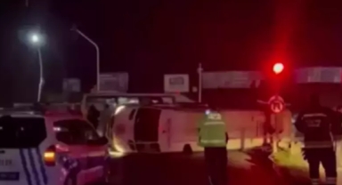 Tekirdağ’da yolcu minibüsü devrildi