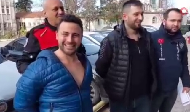 Zanlı adliye önünde kahkaha attı