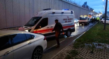 Alt geçitte 7 araç birbirine girdi