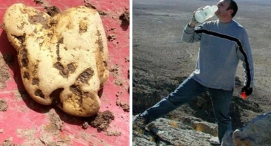 Defineci ülkenin en büyük altın külçesini buldu