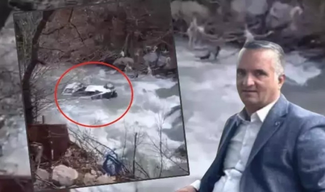 Hakkari'de virajı alamayan otomobil çaya uçtu