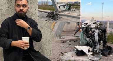 Korkunç kazada can verdi