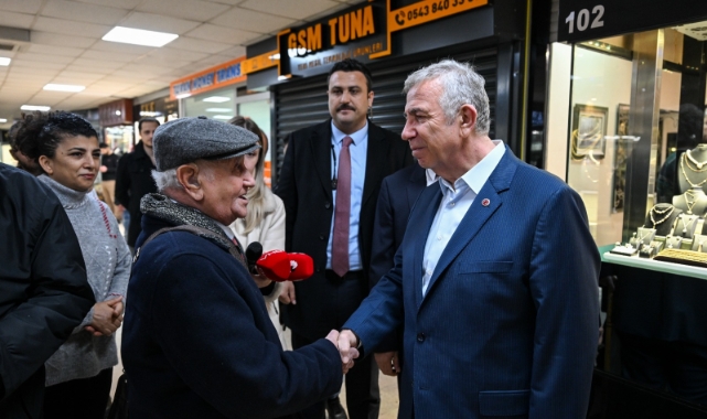 MANSUR YAVAŞ KIZILAY’DA ESNAF ZİYARETİ GERÇEKLEŞTİRDİ