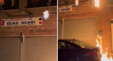 Ülkü Ocakları PKK tarafından kundaklandı