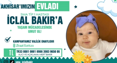 AKHİSAR BELEDİYE BAŞKANI DUTLULU, TEBRİK ÇİÇEĞİ YERİNE SMA HASTALARINA DESTEK İSTEDİ 