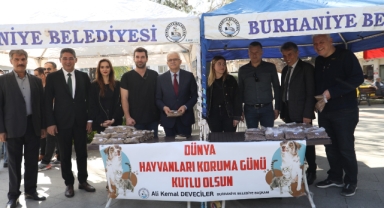 BURHANİYE BELEDİYE BAŞKANI DEVECİLER DÜNYA SOKAK HAYVANLARI GÜNÜNÜ HAYVANSEVERLER İLE KUTLADI