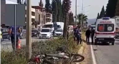 İzmir'de transit araç motosiklete çarptı