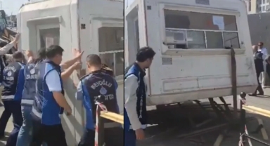 Karaköy'de özel işletmenin yeri kaldırıldı