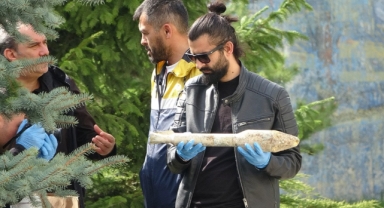 Kazı yaparken tanksavar roketi buldu