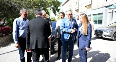 Kemer Kaymakamı Solmaz ve Başsavcı Almalı’dan Başkan Topaloğlu’na ziyaret 