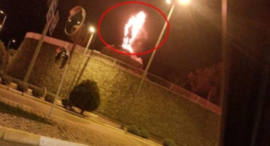 Milli mücadele kahramanının heykelini ateşe verdiler 