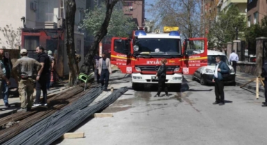 YSK yakınında yangın