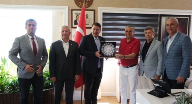 AESOB Başkanı Dere’den Kemer Belediye Başkanı Necati Topaloğlu’na ziyaret