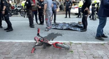 Bisiklet süren küçük çocuğun feci ölümü