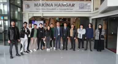 Erasmus Öğrencilerinden Kartal Bilim, Mühendislik ve Teknoloji Merkezi Makine Hangar’a Ziyaret