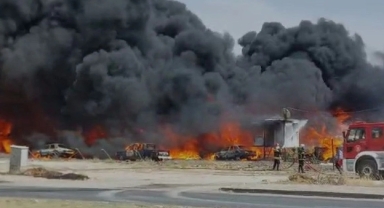Gaziantep’te korkutan yangın