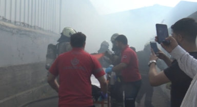 İstanbul'da korkutan fabrika yangını