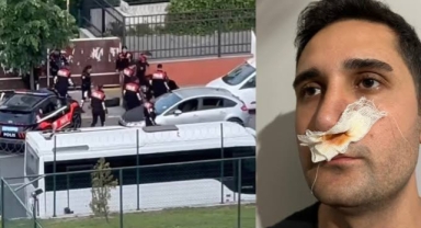 İstanbul'da polise yumruklu saldırı