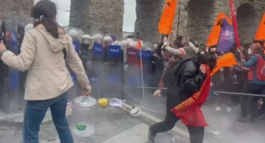 Polis Taksim yürüyüşüne izin vermedi ortalık karıştı