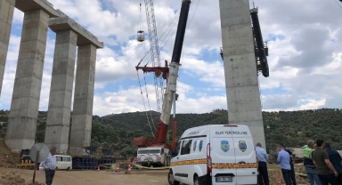 Vinç bomunun kopması sonucu 1 işçi öldü