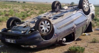 Akhisar'da otomobil kazası