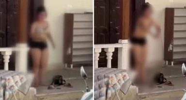 Cami önünde soyunup kendine zarar vermeye çalıştı