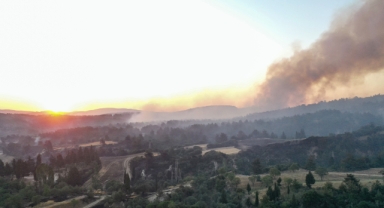 Çanakkale'deki orman yangını 2'nci gününde 