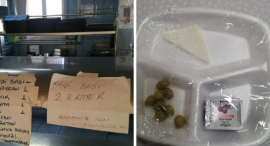Devlet hastanesinde sağlıkçılara reva görülen menü
