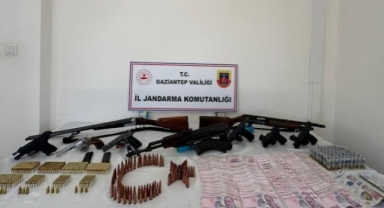 Gaziantep'te silah kaçakçılarına operasyon