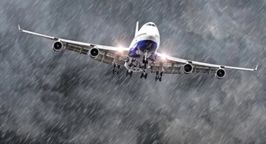 İstanbul'a fırtınaya yakalanan pilot ecel terleri döktü