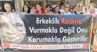 İzmir Konak da erkek şiddetine Dur