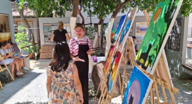 Kemer Belediyesi Kültür Evi’nde “Renk paletler resim sergisi” 