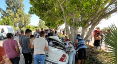 Kumluca'da Otomobil Kazası