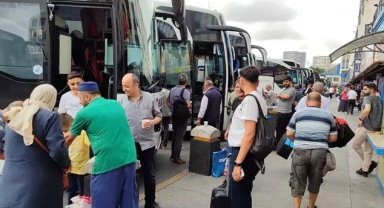 Otogarda bayram yoğunluğu